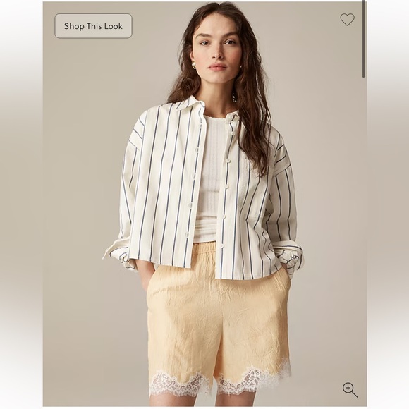 J. Crew Tops - J.Crew Étienne cropped button-up shirt in stripe